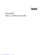 Lenovo ThinkPad series Warranty Manual
