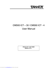 Tannoy CMS60 ICT-30 User Manual
