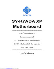 SOYO SY-K7ADA V1.0 User Manual
