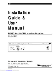Williams Sound R801 Installation Manual & User Manual