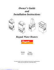 Raypak B0147 Owner's Manual And Installation Instructions