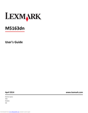 Lexmark M5163dn User Manual