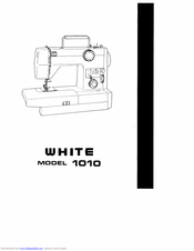 White 1010 Instruction Manual