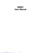 Salora SM301 User Manual