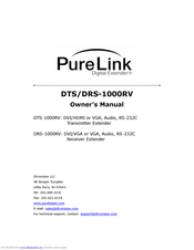 Purelink DTS-1000RV Owner's Manual
