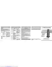 Bionaire BCH9208 Instruction Leaflet