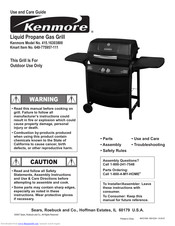 Kenmore 415.16303800 Use And Care Manual