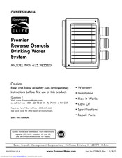 Kenmore 625.385560 UltraFilter 650 Owner's Manual