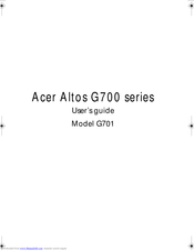Acer Altos G700 series User Manual