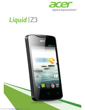 Acer Liquid Z3 User Manual