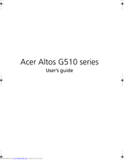 Acer Altos G510 series User Manual