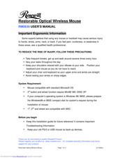 Rosewill RM0830 User Manual