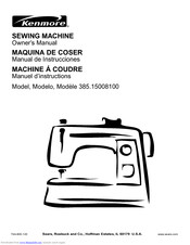 Kenmore 385.15008100 Owner's Manual