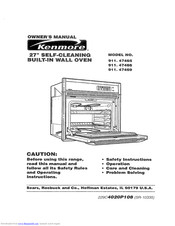 Kenmore 911.47469 Owner's Manual