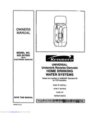 Kenmore 625.347050 Owner's Manual