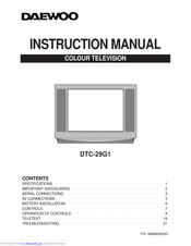 Daewoo DTG-28 Manual Instruction