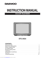 Daewoo DTC-29G4 Instruction Manual