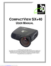 3D Perception COMPACTVIEW SX+40 User Manual