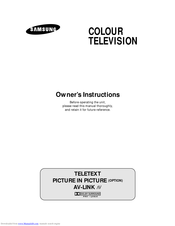 Samsung TV Owner's Instructions Manual