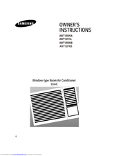 SAMSUNG AWT12FKA Owner's Instructions Manual