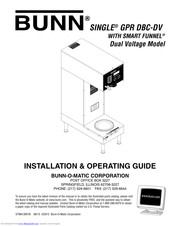 Bunn SINGLE GPR DBC-DV Installation & Operating Manual