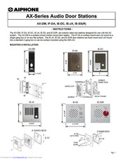 Aiphone AX-DM Instructions