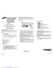 SAMSUNG CS21B850F3 Owner's Instructions Manual
