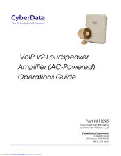 CyberData 11095 Operation Manual