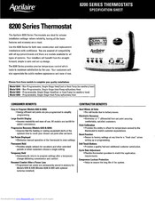 Aprilaire 8263 Specification Sheet
