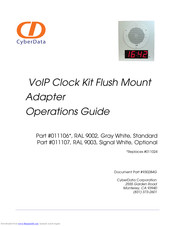 CyberData 11107 Operation Manual