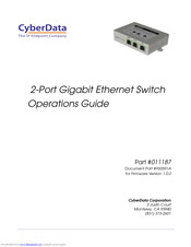 CyberData 11187 Operation Manual