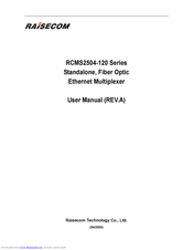 Raisecom RCMS2504-120 User Manual