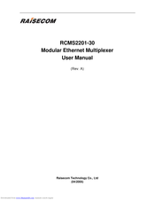 Raisecom RCMS2201-30-S User Manual