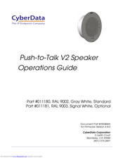 CyberData 11180 Operation Manual