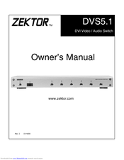 Zektor DVS5.1 Owner's Manual
