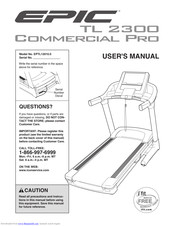 Epic TL 2300 COMMERCIAL PRO User Manual