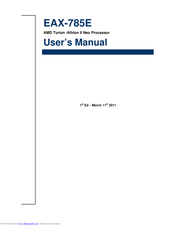 Avalue Technology EAX-785E User Manual