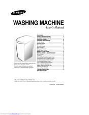 SAMSUNG Washing machine User Manual