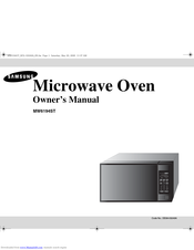 SAMSUNG MW6194ST Owner's Manual