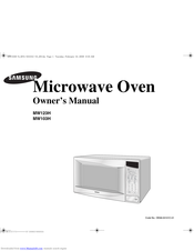 SAMSUNG MW103H Owner's Manual