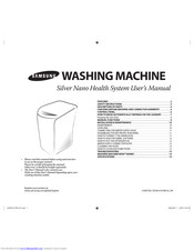 Samsung WASHING MACHINE User Manual