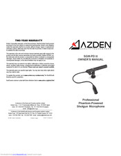 Azden SGM-PD II Owner's Manual