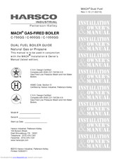 Harsco Industrial MACH C-900GG Installation & Owner's Manual