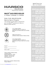 Harsco Industrial MACH C-750GG Installation & Owner's Manual