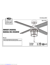Turn Of The Century SKU 355-7529 Owner's Manual