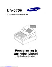 Samsung ER-5100 Programming &  Operating Manual