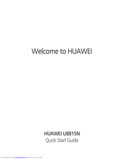 Huawei U8815N Quick Start Manual