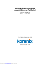 Korenix JetNet 4000 Series User Manual