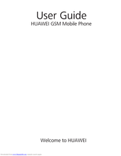 Huawei GSM Mobile Phone User Manual