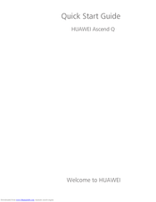 Huawei Ascend Q Quick Start Manual